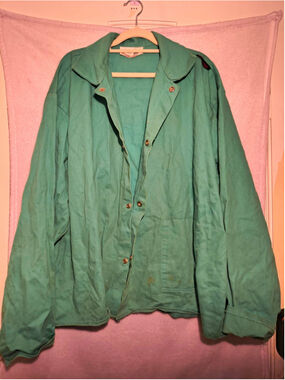 Westex FR-7A Flame Resistant Canvas Work Jacket Green Men's 3XL Big & Tall